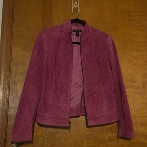 Valerie Stevens Magenta Suede Jacket